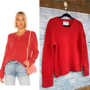 RE/DONE  90s Oversized Sweater in Red
Orange small